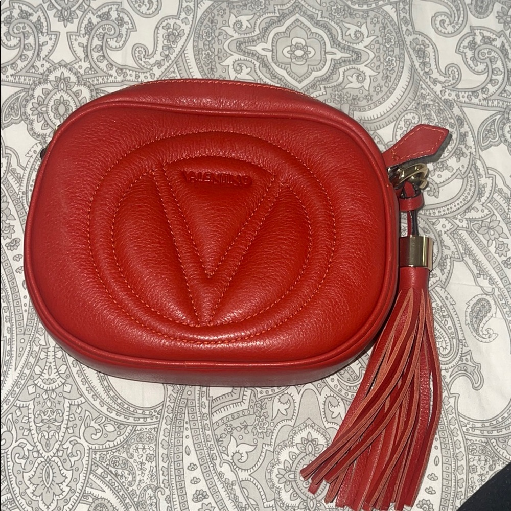 Valentino Red Leather Crossbody Bag